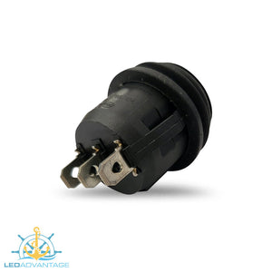 12v Compact Rubber Seal Waterproof Three-Way On/Off/On Rocker Switches (Available in 1/5/10/50)