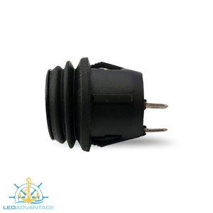 12v Black Rubber Seal Waterproof On/Off Rocker Switches (Available in 1/5/10/50)