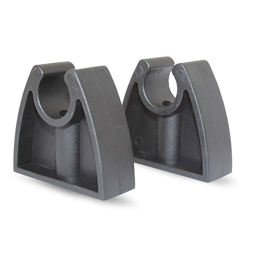 Black Pole Light Storage Clips (Pair) - Suits Removable/Plug-in Anchor Lights